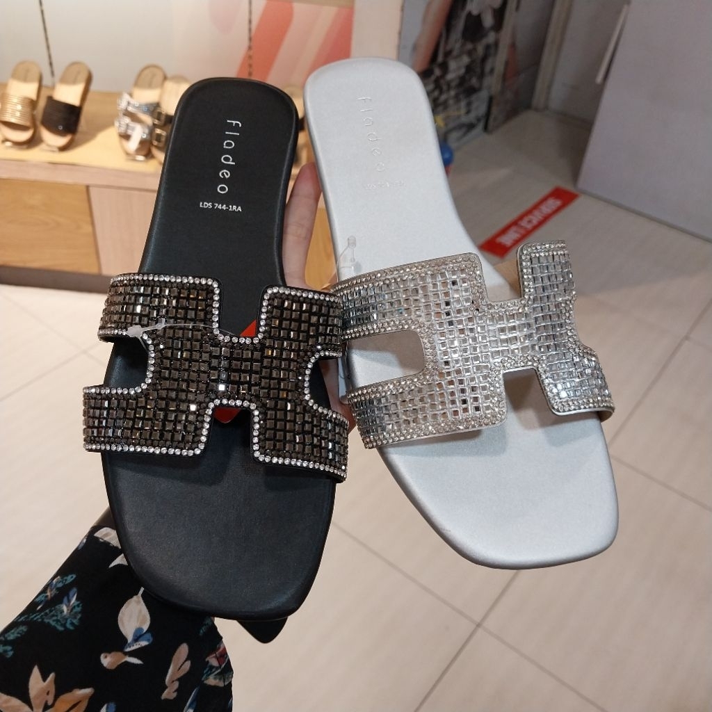 FLADEO sandal wanita flat pesta ori