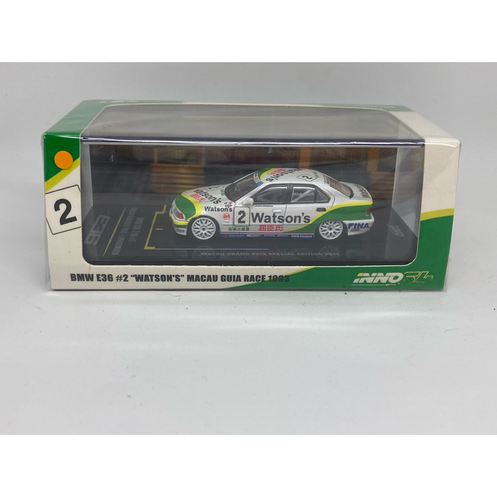 Inno 1/64 Inno64 BMW 318i E36 #2 Watson’s - Macau Guia Race 1993
