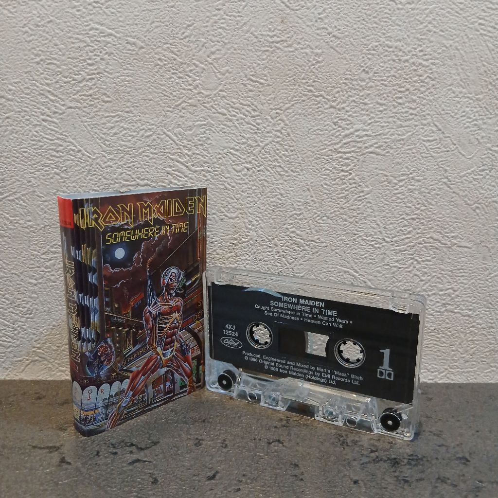 kaset pita iron maiden-somewhere in time original