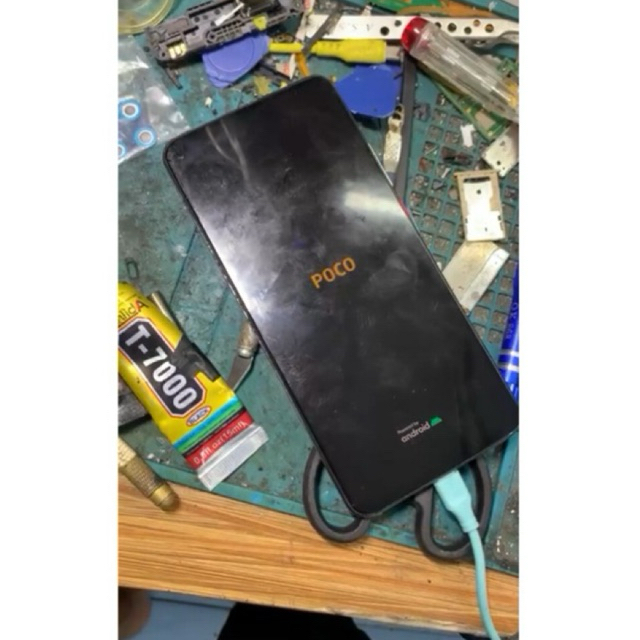 Lcd poco f2 pro original cabutan fingger on