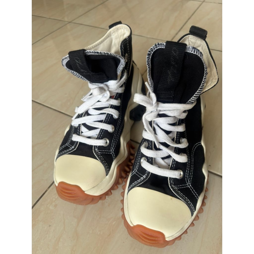 Converse Run Star Motion Platform Black and White high vers