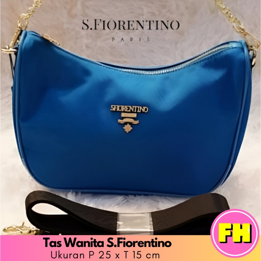 Tas Wanita Biru Berkualitas Tas Merek SFIORENTINO