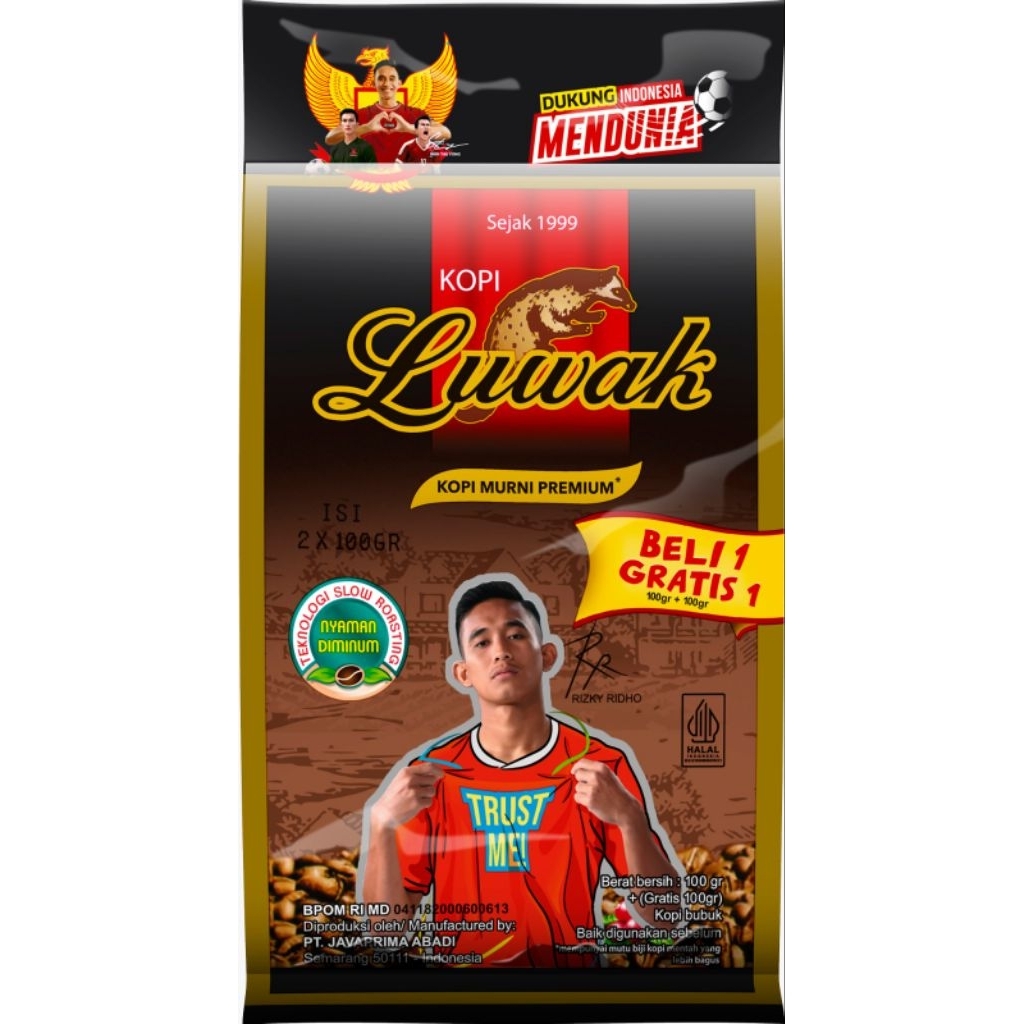 Kopi Luwak Murni Premium 110/100 gr 1+1 (B1G1)