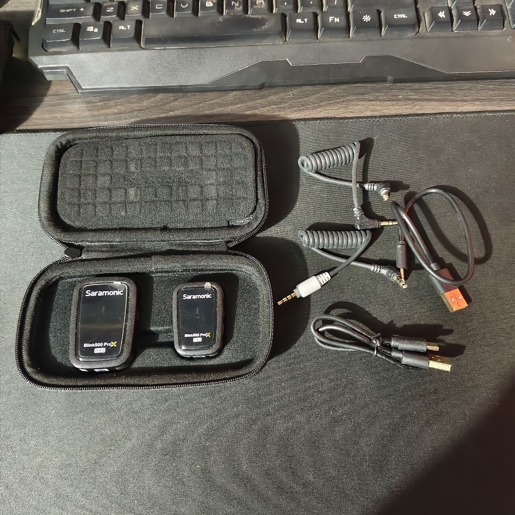 Mic wireless Saramonic blink 500 pro bekas (1 mic 1 receiver)