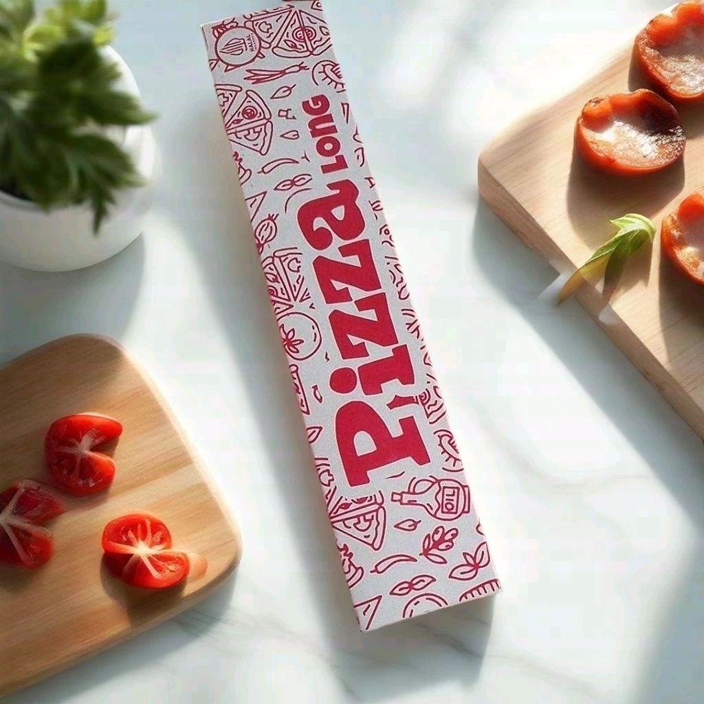 Box pizza long 25pcs / box slide panjang / pizza box panjang motif merah