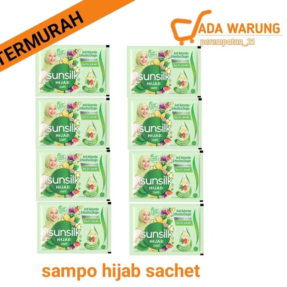 Sunsilk hijab 1 renceng 10 bks / sampo hijab sachet