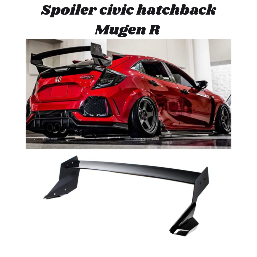 wing spoiler civic hatchback civic HB Mugen R style