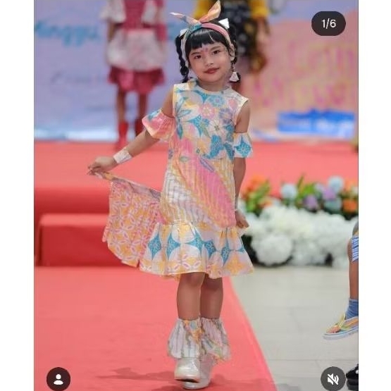 casual batik anak untuk fashion show