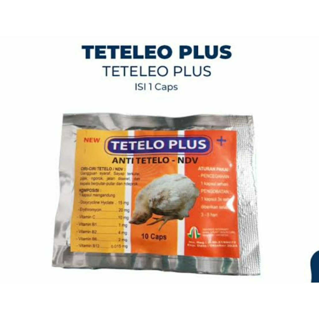 Tetelo plus obat saraf/tetelo unggas ayam burung dll