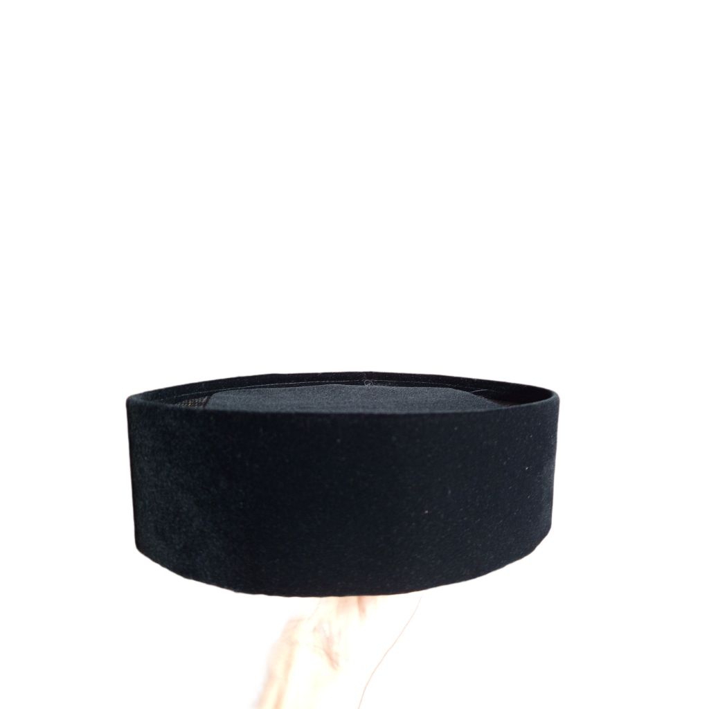 Songkok Peci Hitam Tinggi 6-7-8 cm Kopiah Kopyah Hitam Bludru Halus Dan Tebal