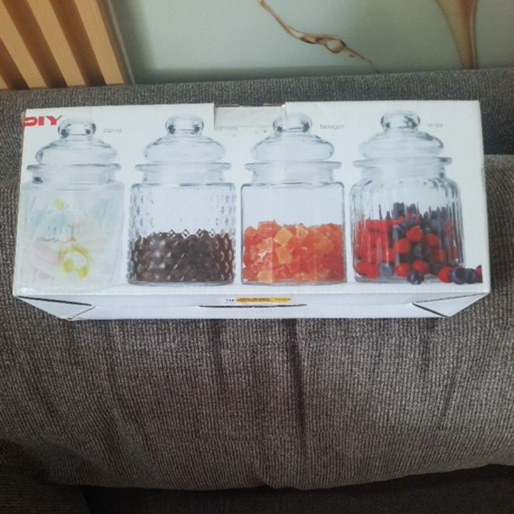 Mr DIY toples kaca 300ml isi 4 NEW
