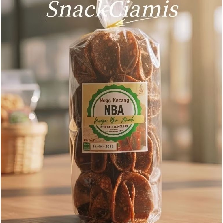 Noga Kacang Gula Merah Asli - Super Renyah, Gak Lengket di Gigi & Gurih (250gr) - Snack Ciamis - Cem