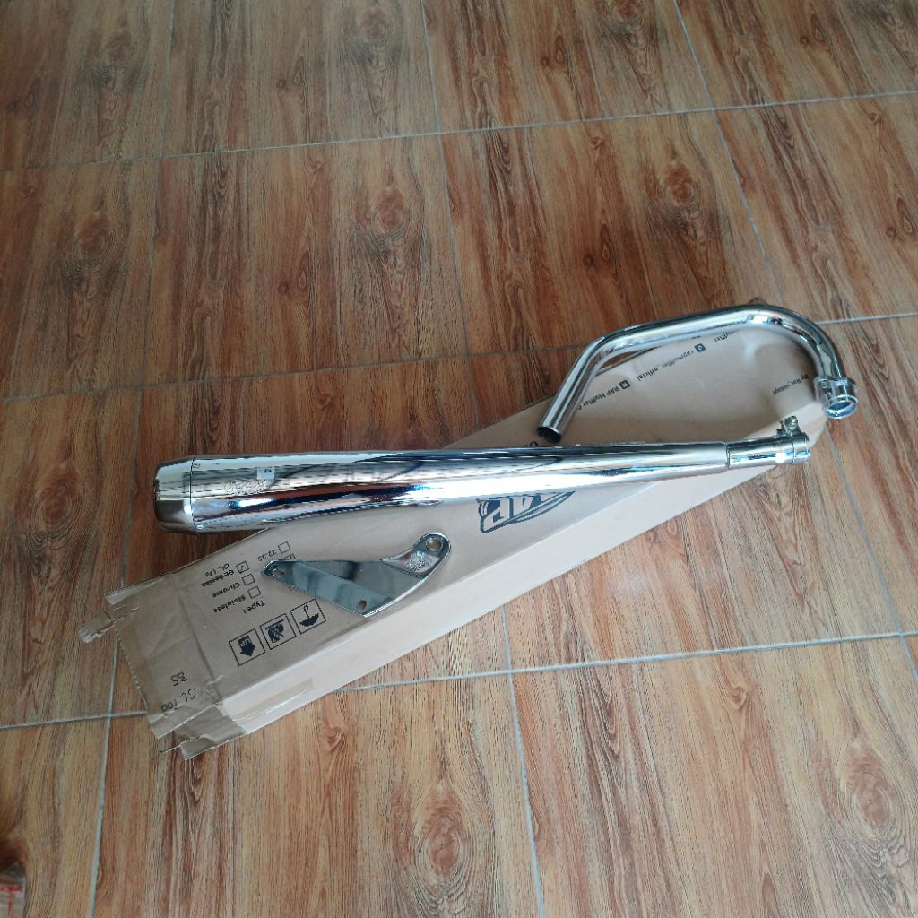 Knalpot GL100 Bedel Plorr Besi Crom RAP Leheran 35 Rata