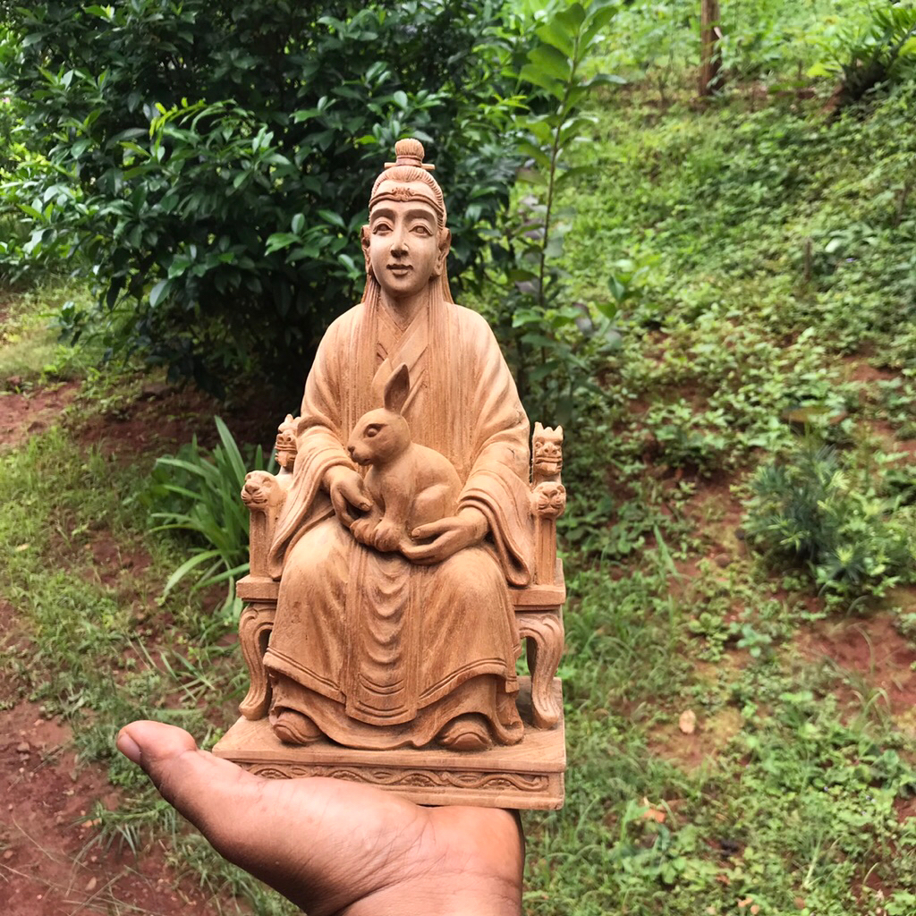 Patung Dewa Budha Kayu Jati.