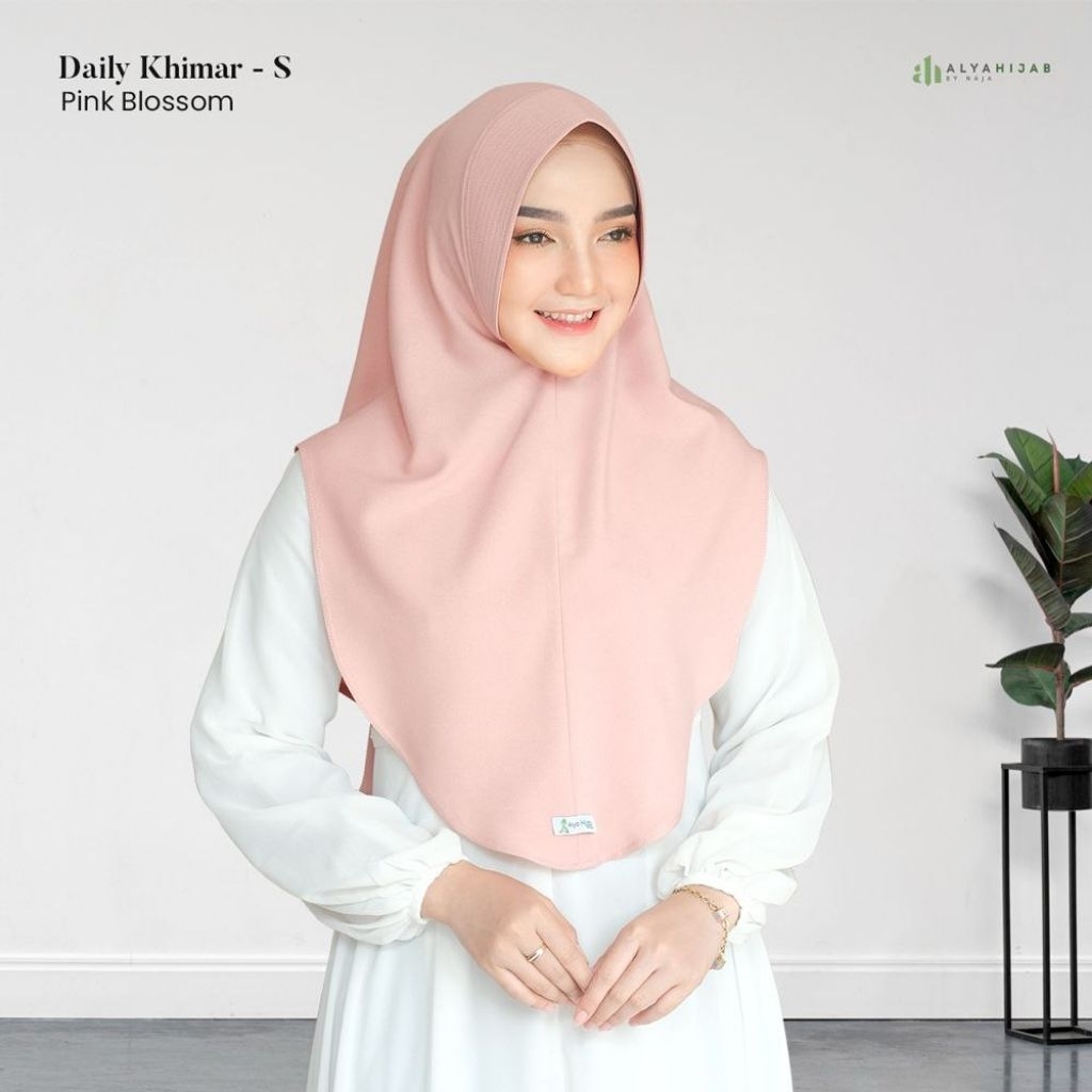 DAILY KHIMAR (Size S) / Alya hijab by Naja / Khimar Instan Simpel / Khimar Anti Tembem