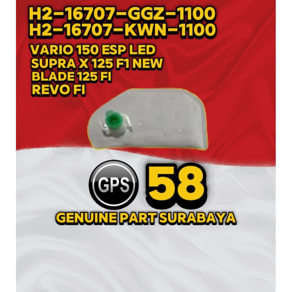 Filter Pempers/Saringan Bensin Vario 150 Esp, Supra x 125 Fi New, Blade 125 Fi, Revo Fi KWN/GGZ Orig