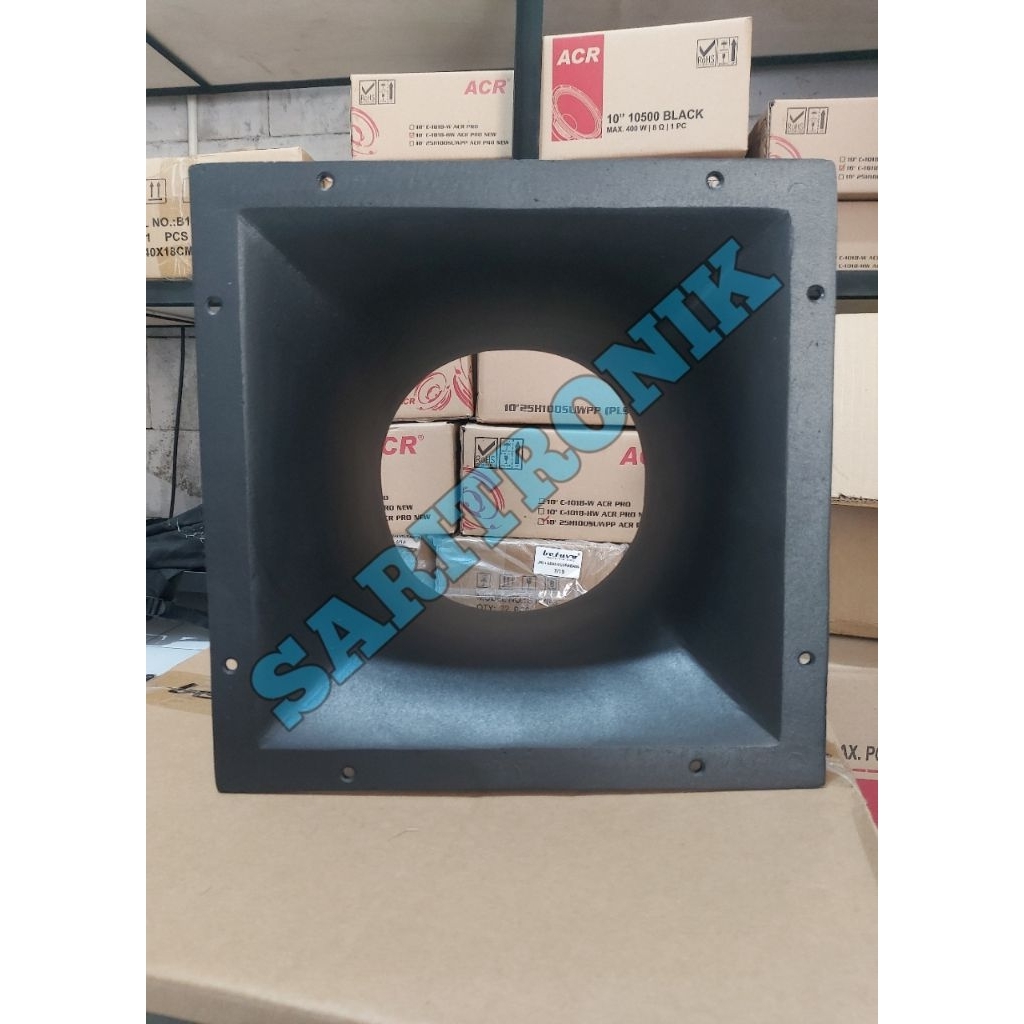 HORN SPEAKER MIDLE 10 IN POLOS UK 29X29X12 BAHAN COR DIRAL ALMUNIUM