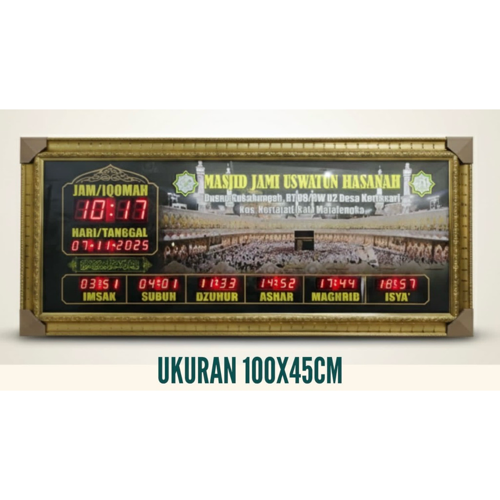 Jam Masjid Jam Masjid Digital Jam Sholat Jam Jadwal Sholat Jam Digital Masjid