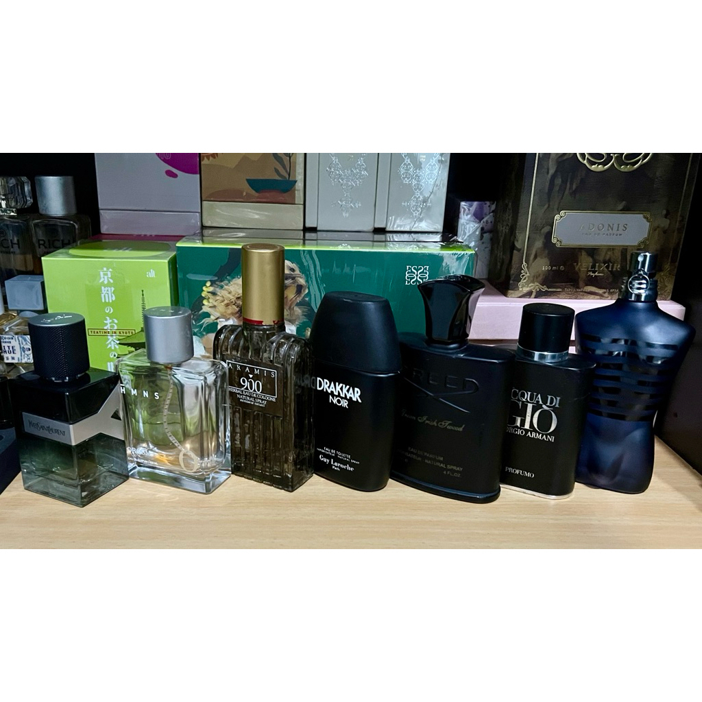 Botol Parfum Kosong Bleu de Chanel Acqua Di Gio Manzone HMNS NeverNot Creed Green Irish Tweed