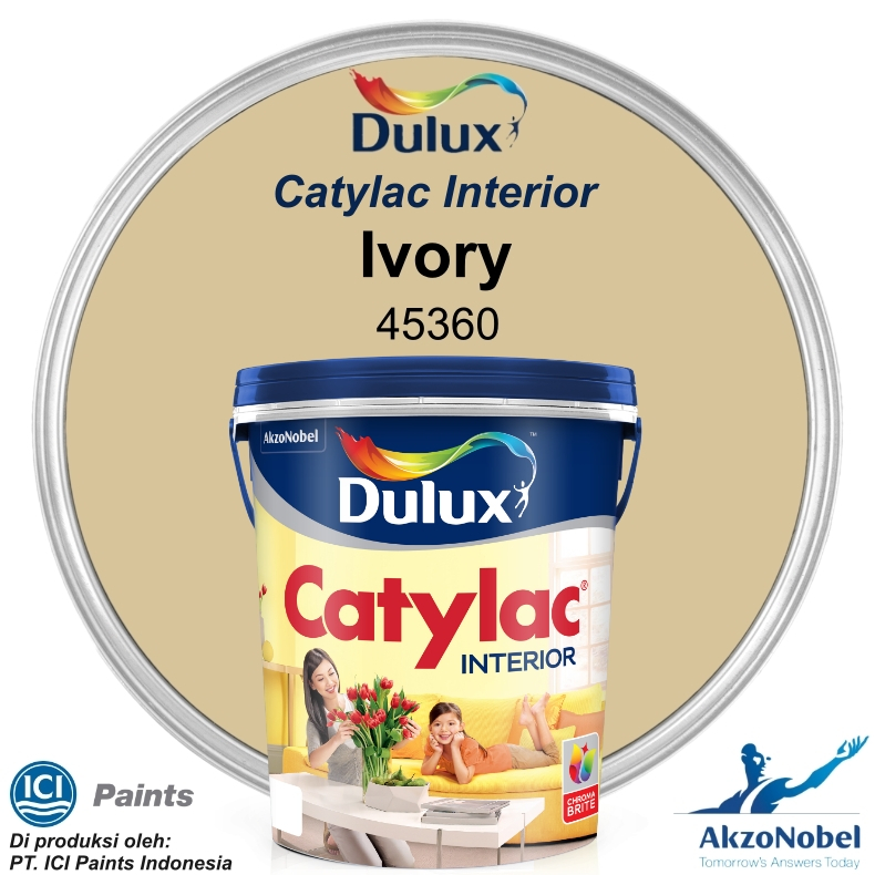 CAT DULUX CATYLAC INTERIOR (Tinting) 25 KG - IVORY 45360