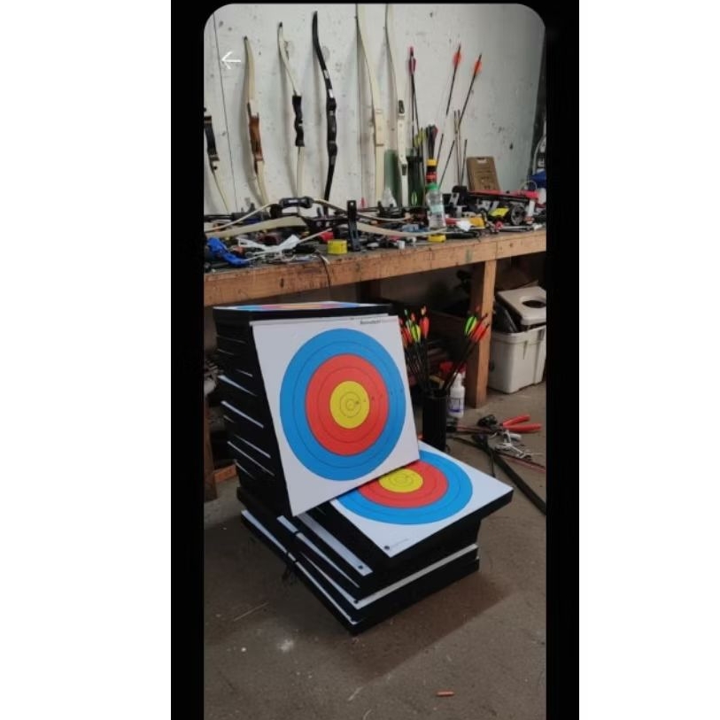 Bantalan Target Ukuran 50x50x5 cm tebal 5 cm latihan panahan anak dan dewasa untuk stand target kaki