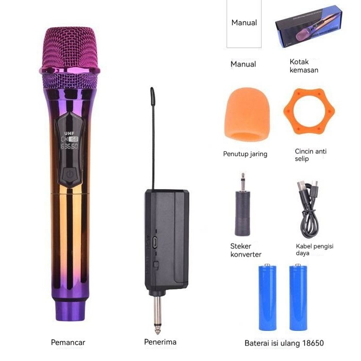 Mic Wireless Profesional Microphone LT-118/ LT-128 | Mic Microphone Profesional Wireless