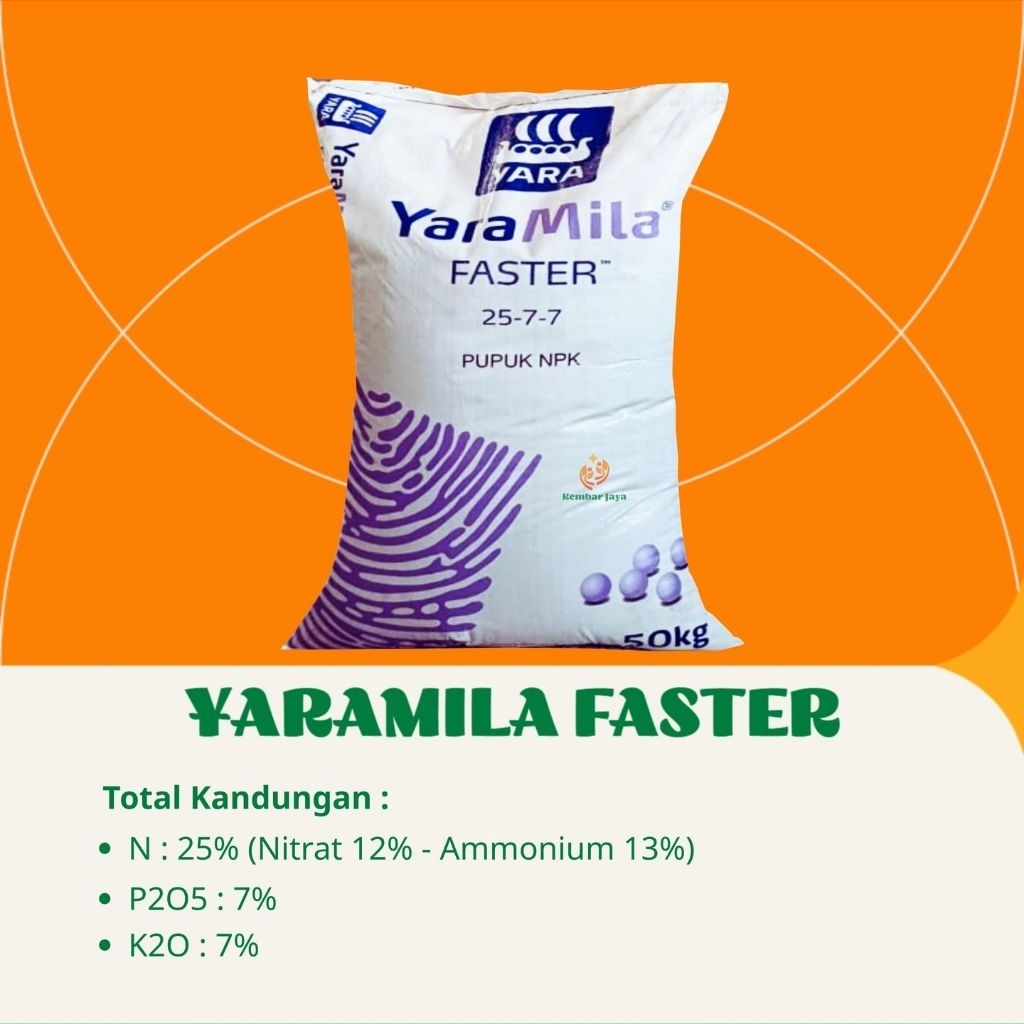 NPK Yaramila Faster 25-7-7(Repack 500gram)