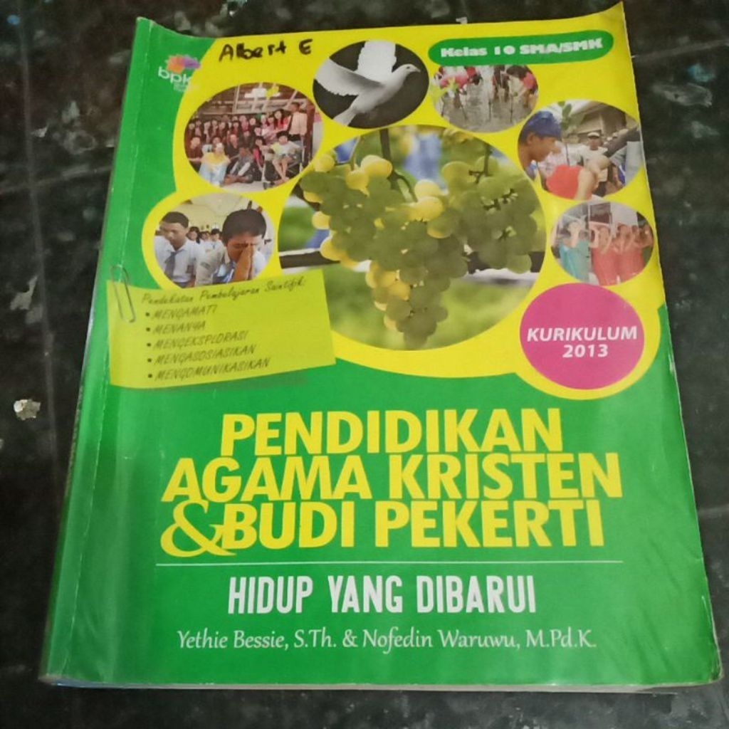 Buku Pendidikan Agama Kristen Kelas 10 SMP BPK Gunung Mulia