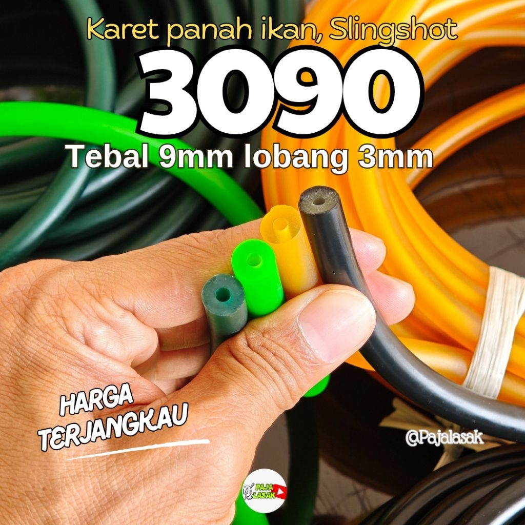 Karet 3090 karet panah ikan ketapel ikan 9mm