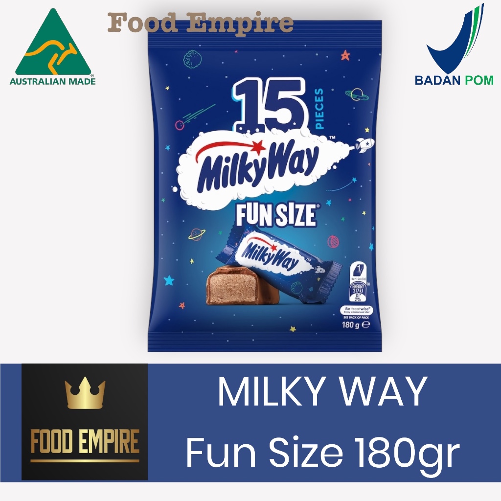 MILKYWAY Chocolate Fun Size 180 gr | Coklat Milky Way | Product of Australia