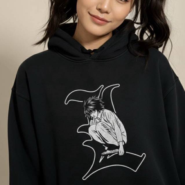 Black Hoodie The “L” DEATHNOTE