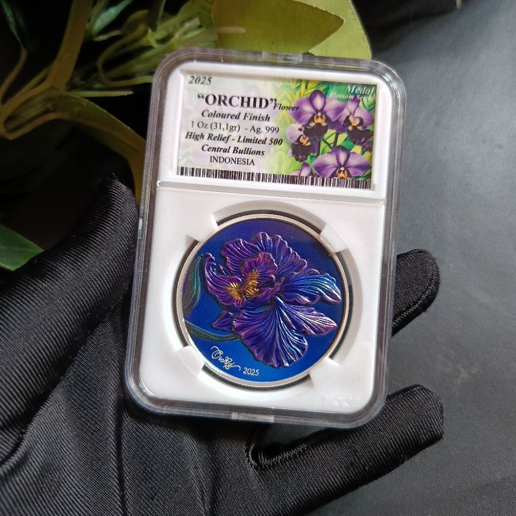 Fine Silver 1 Oz by Central Bullion's Orchid 2025