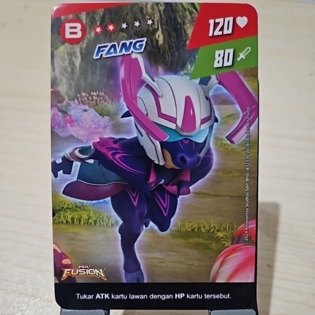 Monsta Galaxy Card Pek Fusion Kartu Boboiboy Fang Limited Edition