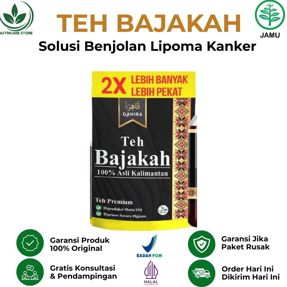 TEH BAJAKAH QAHIRA Asli Original Atasi Benjolan Tumor Leher Lipoma Ampuh