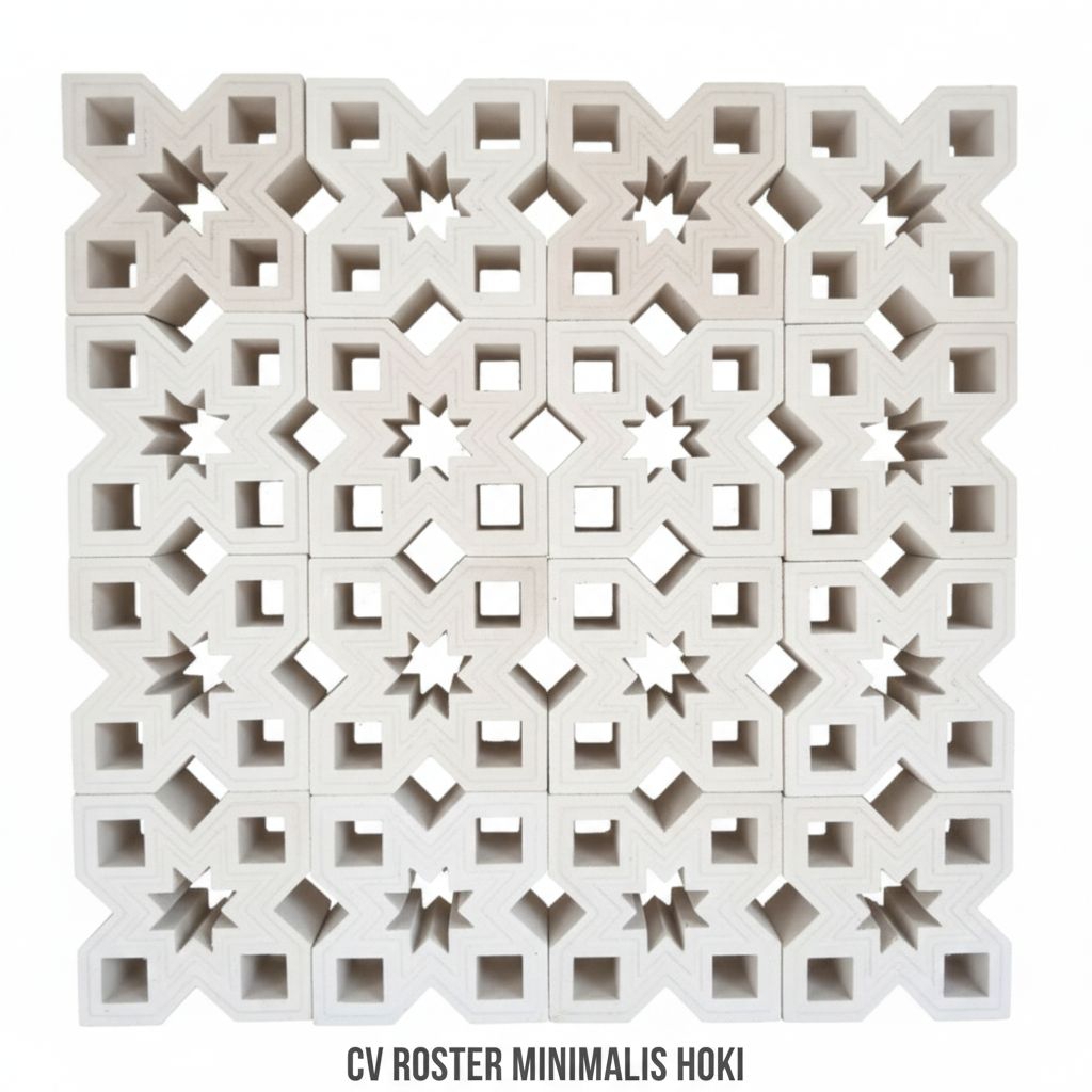 Roster minimalis motif Krawangan cocok buat masjid