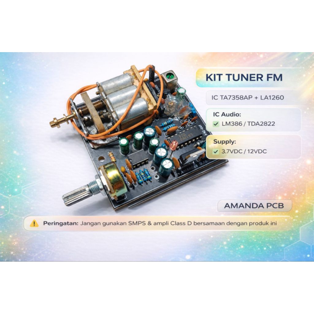 Radio Tuner FM IC LA1260 + TA7358AP