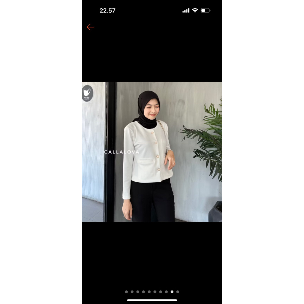 Preloved blazer putih