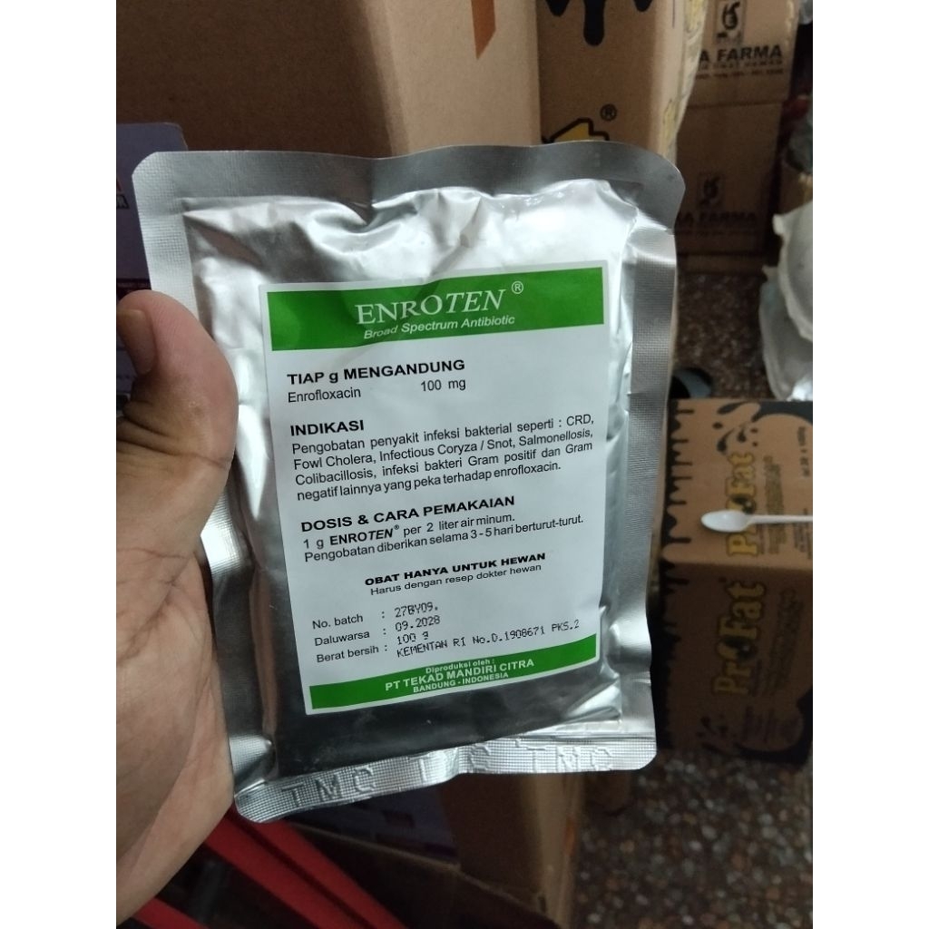 ENROTEN ANTI BIOTIK UNGGAS TMC 100GR
