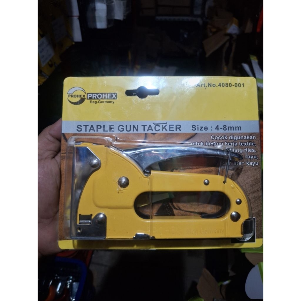 Prohex Staples Tembak Gun Tacker Stapler Setaples Jok Motor Prohex 4080001