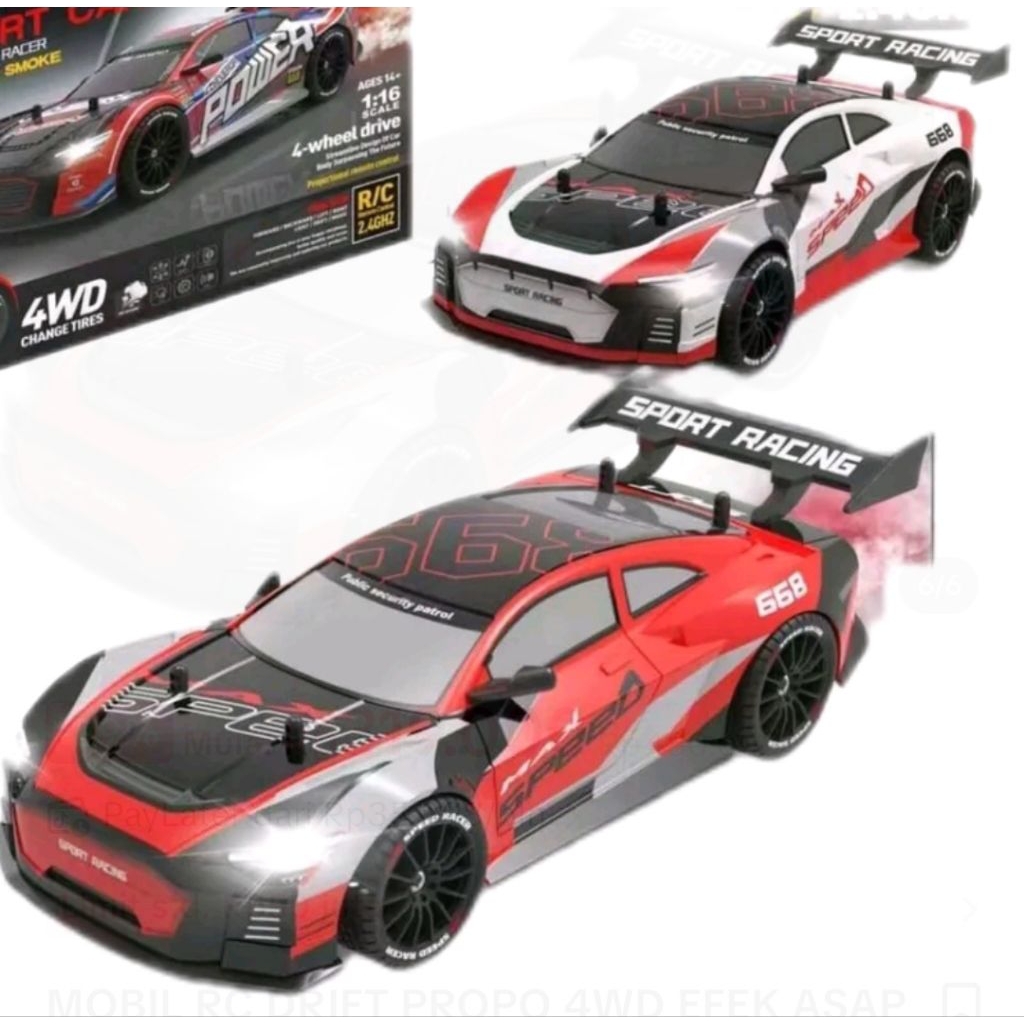 Mobil Remote control Rc drift Racing 4WD semi propo