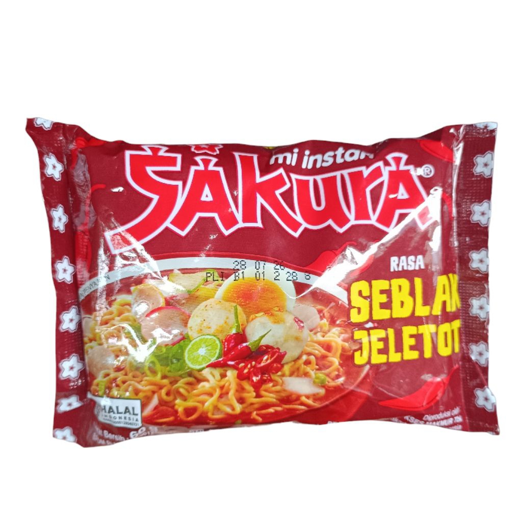 Mie Sakura Seblak Jeletot Mi Kuah Sakura Seblak 60gr Instant