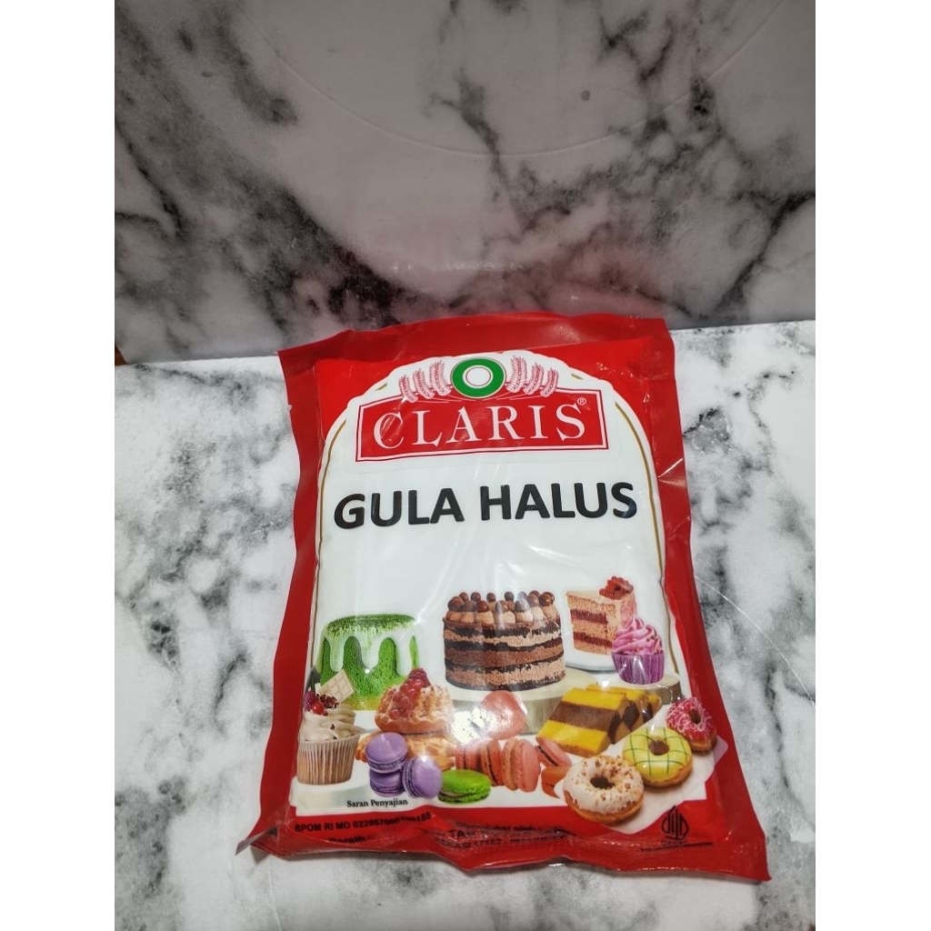GULA HALUS CLARIS 250GRAM / GULA DONAT CLARIS 250GRAM / GULA HALUS DINGIN ORANGE / GULA HALUS MERAH 
