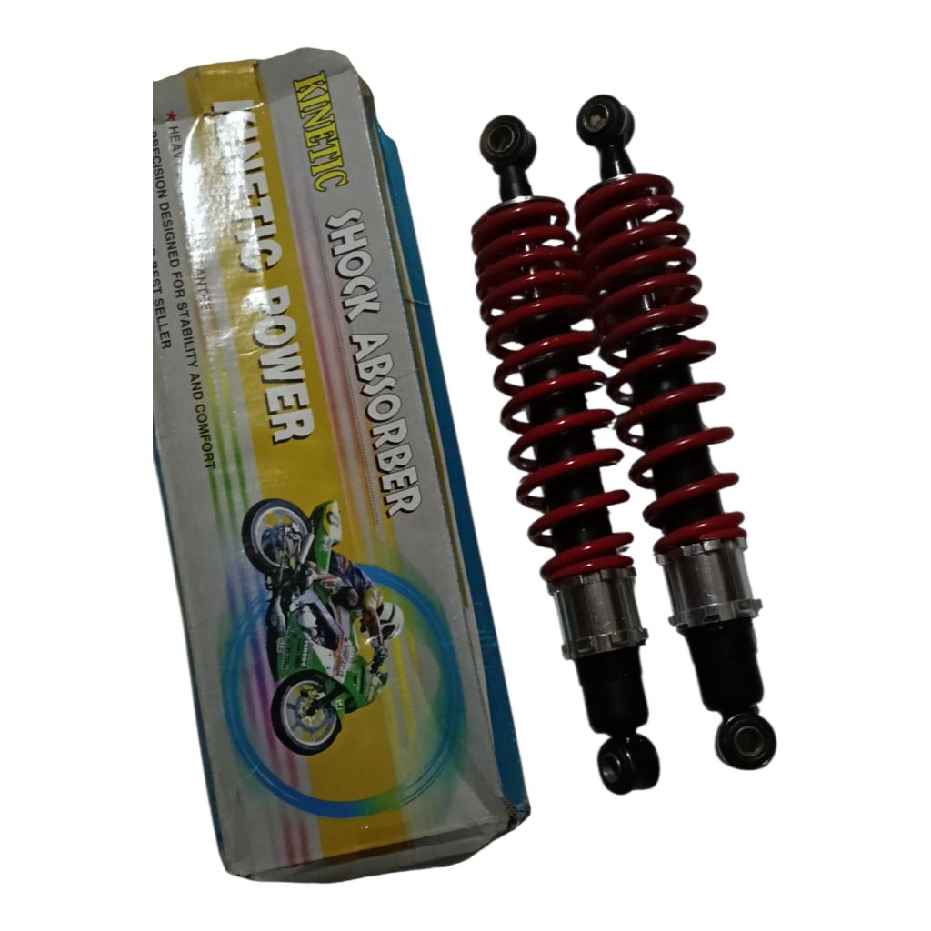 SHOCKBREAKER Shock Breaker Variasi 320mm 340mm MERAH Motor Bebek Supra Astrea Grand Revo Blade Karis