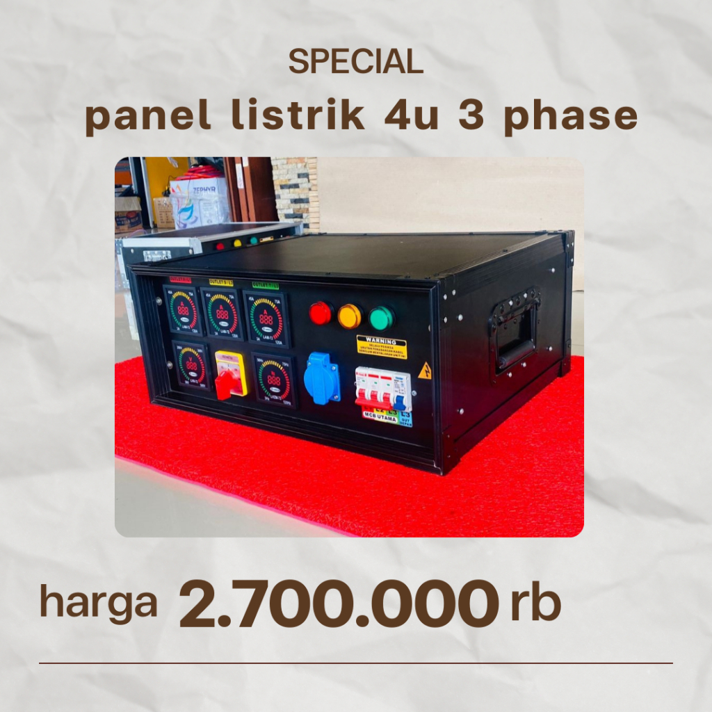 PANEL LISTRIK 4U 3PHASE DIGITAL