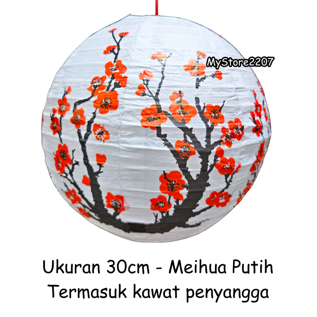 Jlterang Lampion Kertas Imlek / Lampion Kertas Meihua / Lampion Kertas Imlek Premium