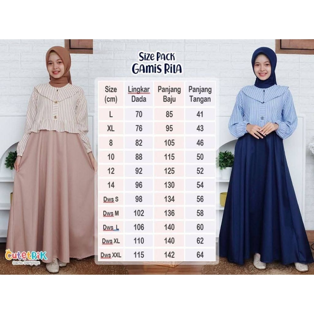 [BEST SELLER ORIGINAL CUTETRIK TERBARU] GAMIS PAKAIAN BAJU MUSLIM / MUSLIMAH ANAK PEREMPUAN ALETA PO