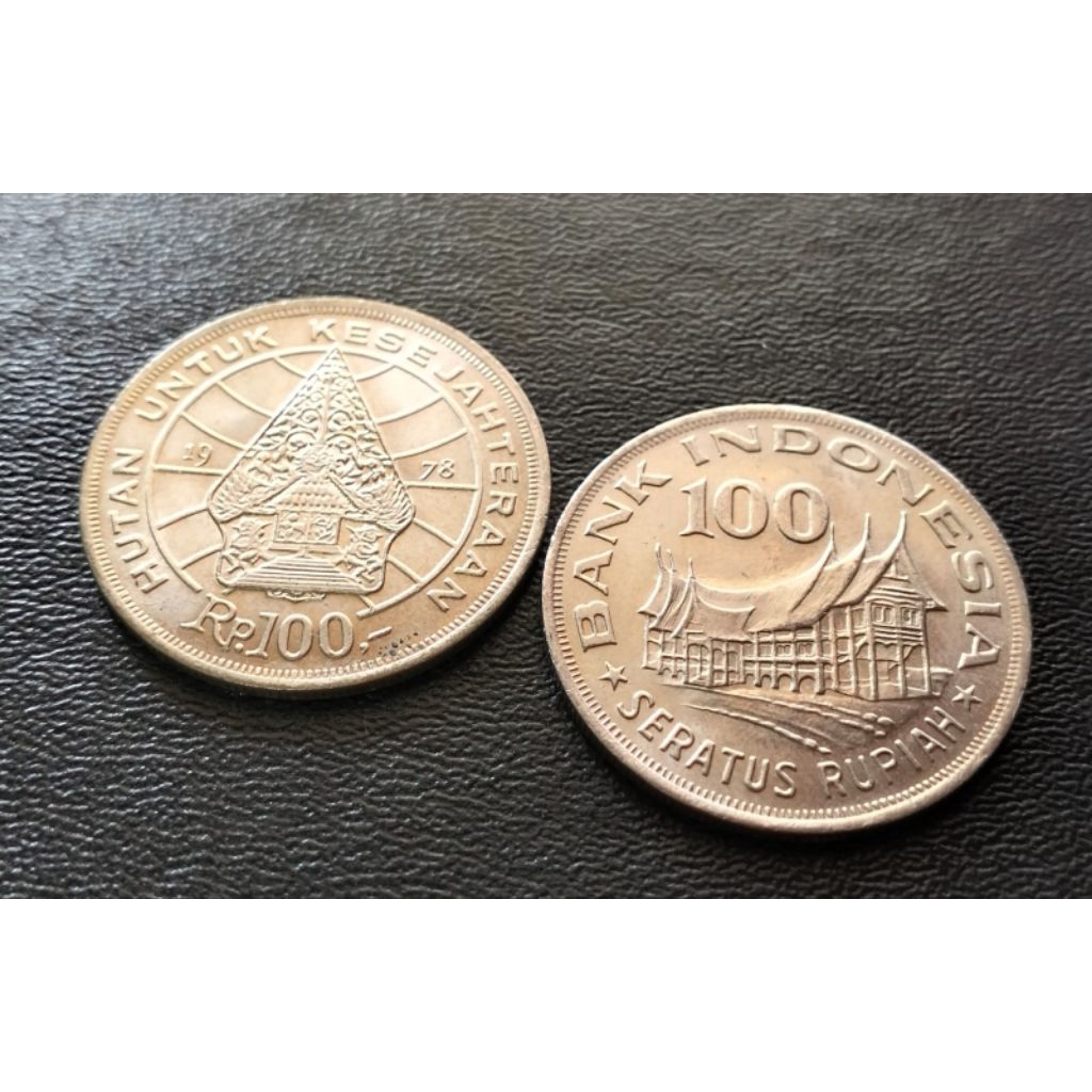 Koin 100 Rupiah Wayang th.1978