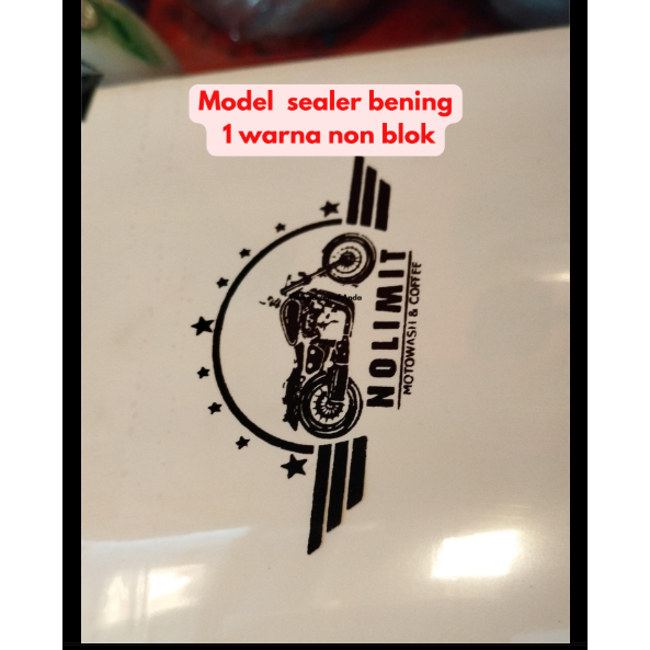 SABLON LID SEALER CUP CUSTOM FREE DESAIN PLASTIK LID ISI 1000 CUP TUTUP 1 WARNA 2 WARNA TEBAL KOPI M