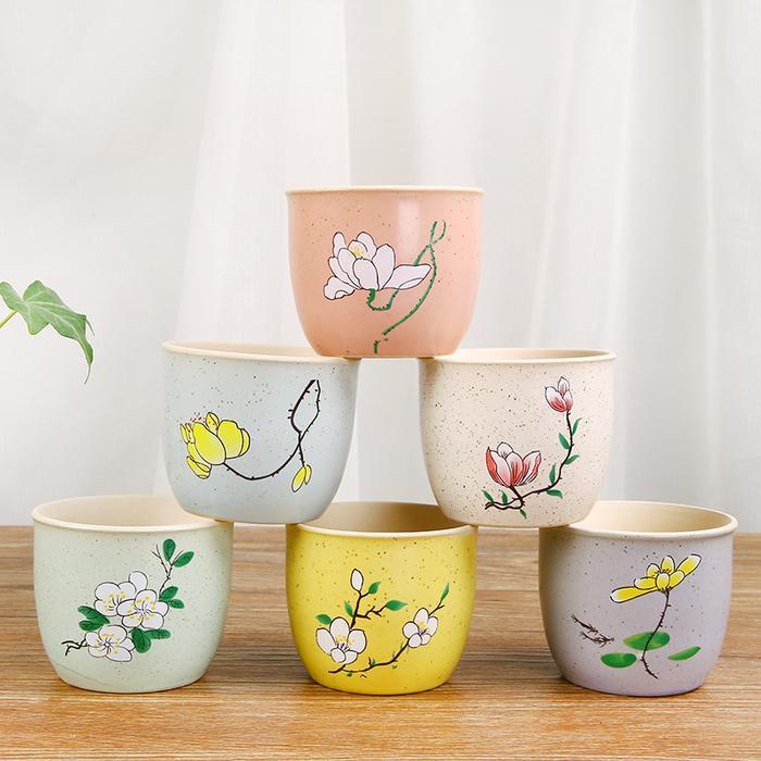 Pot Kembang Keramic Handmade Vas Bunga Mini Lovely Design 223-88 Keramik