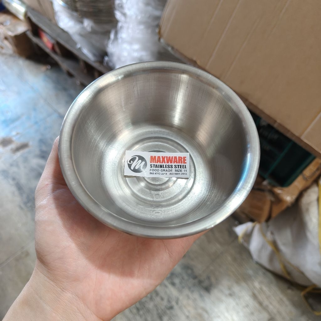Mangkok Kobokan Stainless 11 cm Tebal Nasi Tim